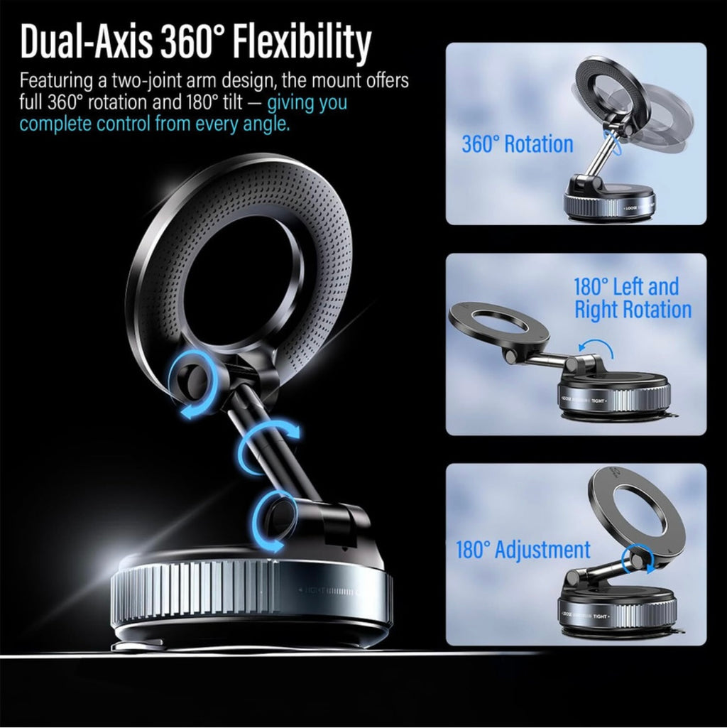 Magnetic Wireless Phone Holder Stand – Foldable 360° Adjustable Design